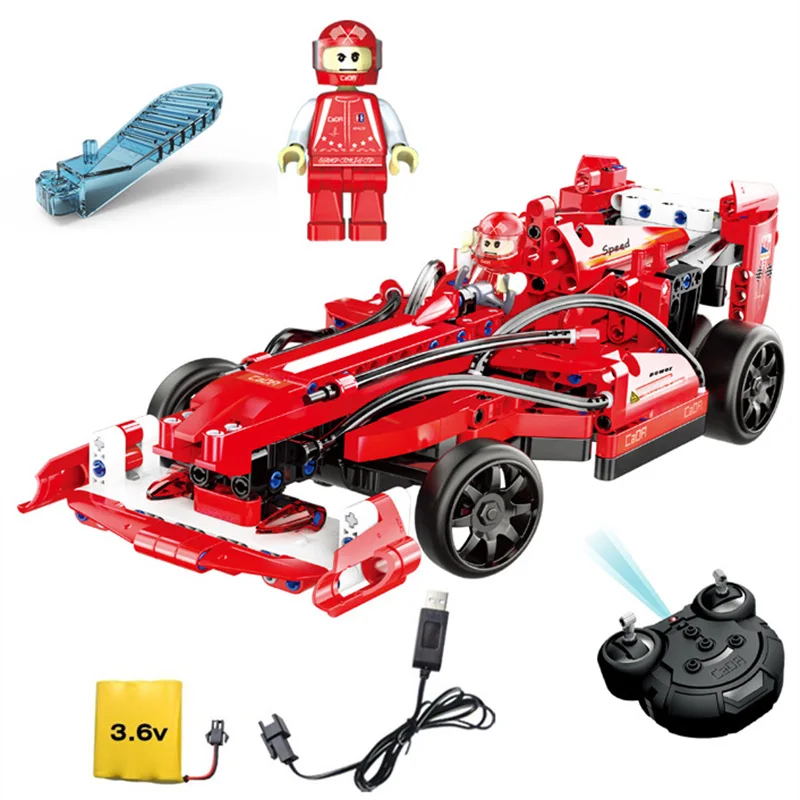 317pcs Building Block Toy Formula 1 Racing Sports RC Remote F1 Model Bricks Set Compatible Legoed Technic Toys For Children Gift