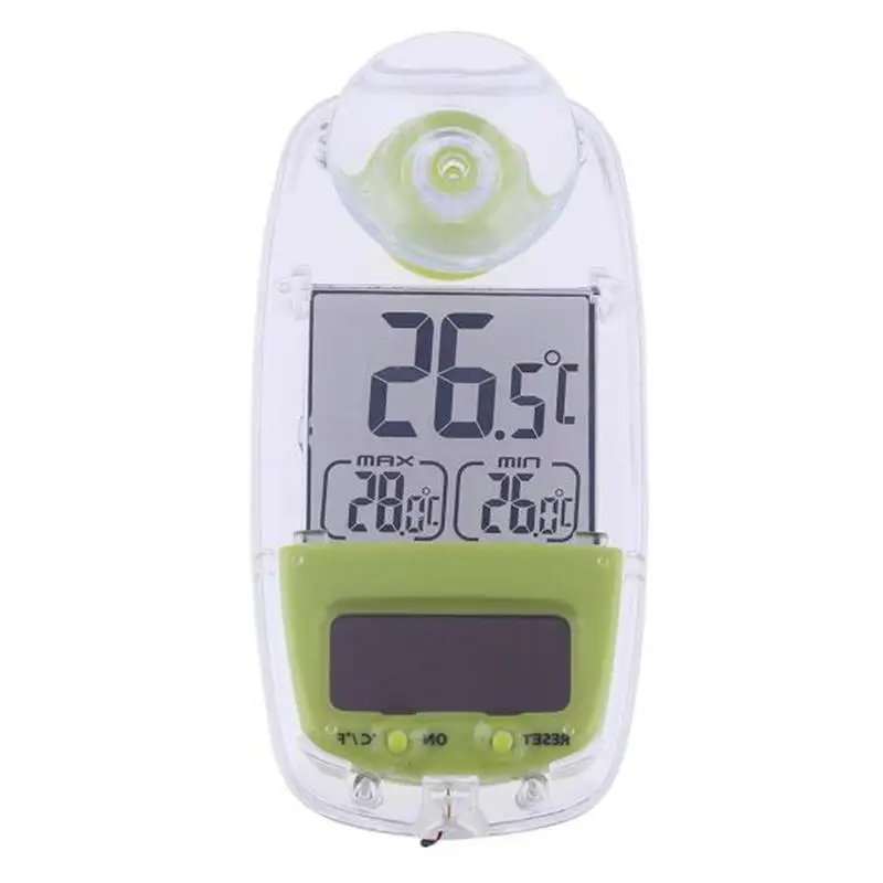 

Solar Energy Powered Thermometer High Quality LCD Screen Electronic Digital Thermometer for Greenhouse Conservatory Home Use