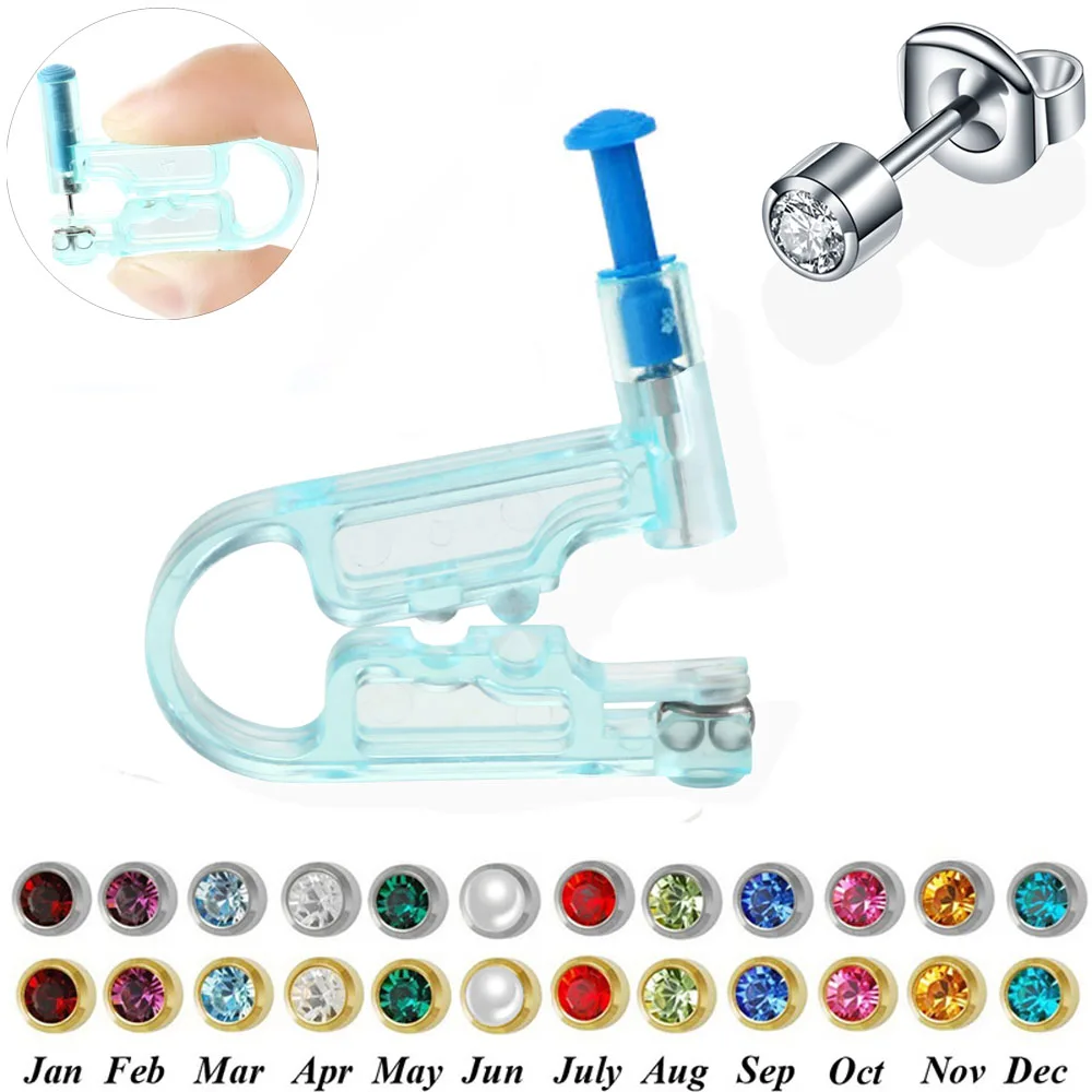 

1PC Disposable Ear Cartilage Piercings Units Sterile Ear Piercings Gun Ear Tragus Helix Piercing Earring Gun to Pierce Ears Stud