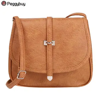 

Small shoulder bag for women messenger bags ladies retro PU leather handbag purse adjustable strap crossbody bag Bolsa Feminina