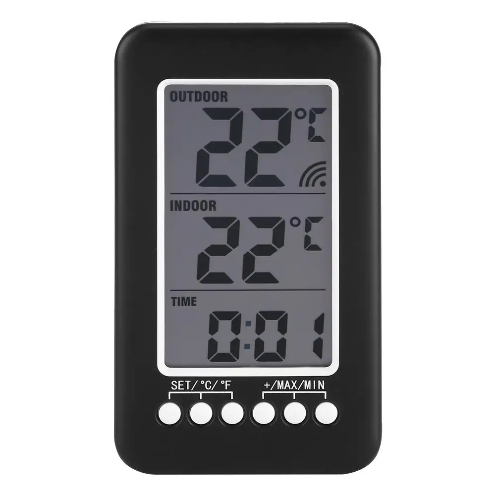 Цифровой ЖК-термометр закрытый открытый измеритель температуры беспроводной передатчик термометр часы