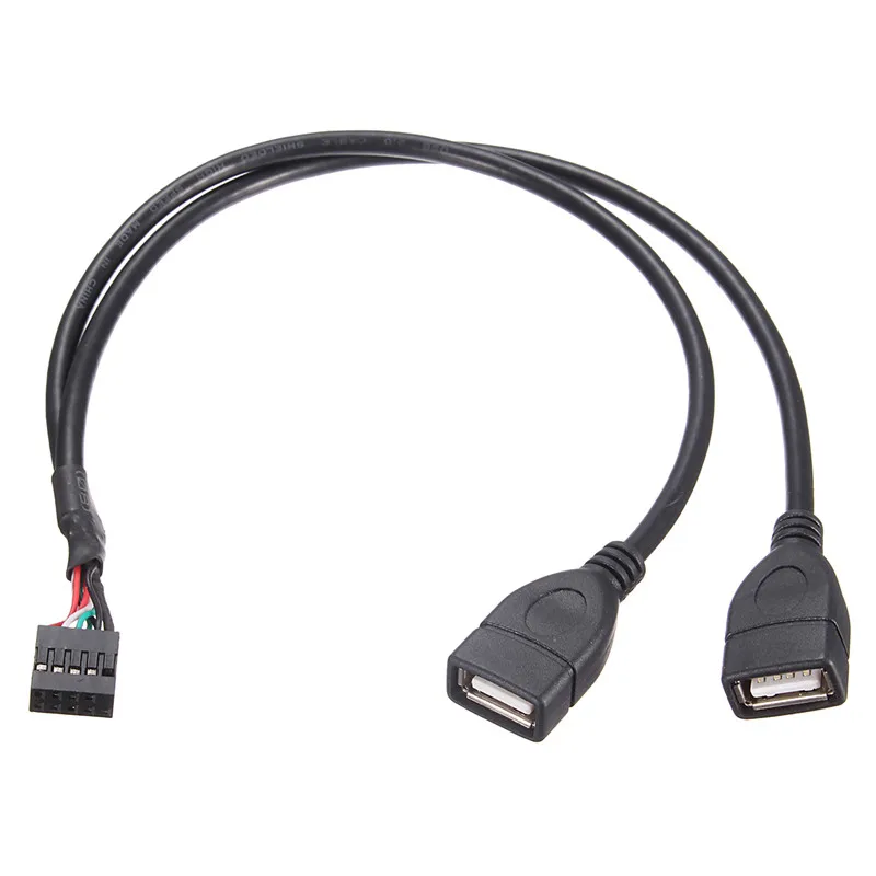 Высококачественная материнская плата 9 контактов USB2.0 два удлинителя основная
