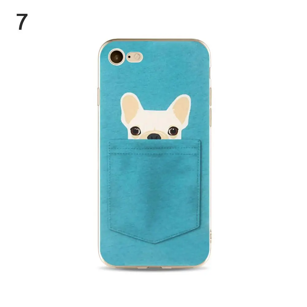 

Fashion Cartoon Dog Phone Back Case Cover for iPhone X 6 6S Plus 7 7 8 Plus