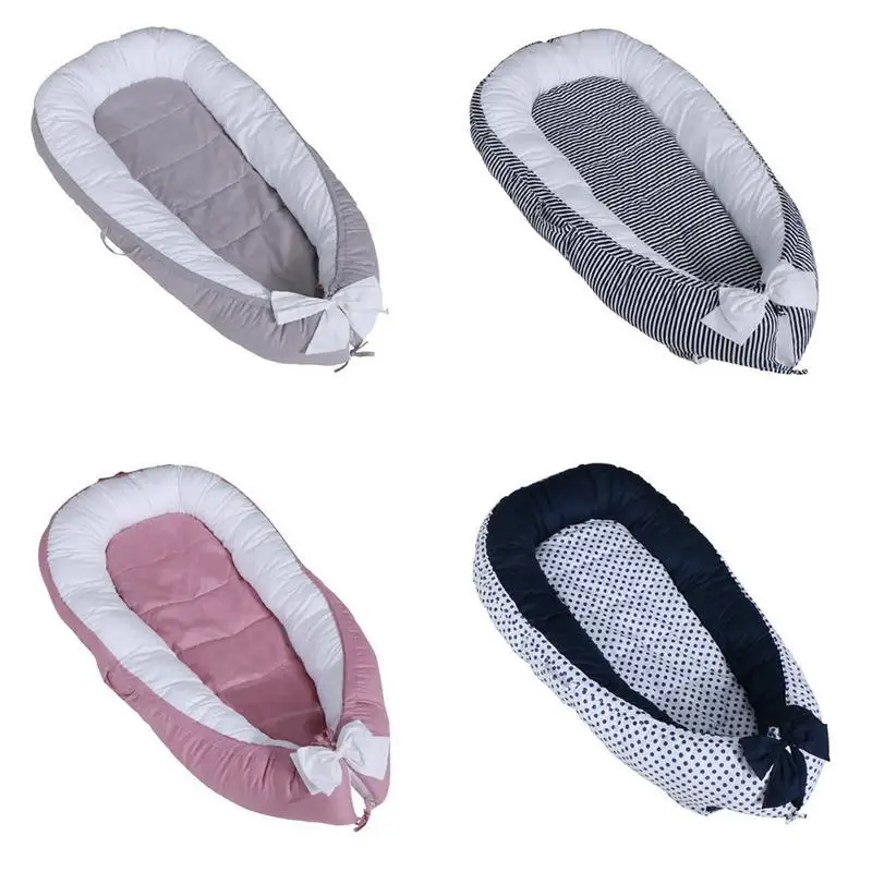 

Cotton Thickened Infant Sleep Bed Drop-proof Removable Washing Solid Color European Style Mattress