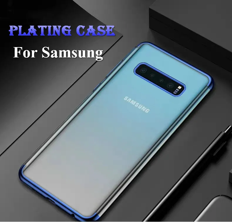 

Plating TPU Case For Samsung M30 M20 M10 S10E S8 S9 S10 Plus S7Edge A8 A6 J4 J6 Plus A9 A7 2018 A40S Cover On Galaxy A10 A30 A50