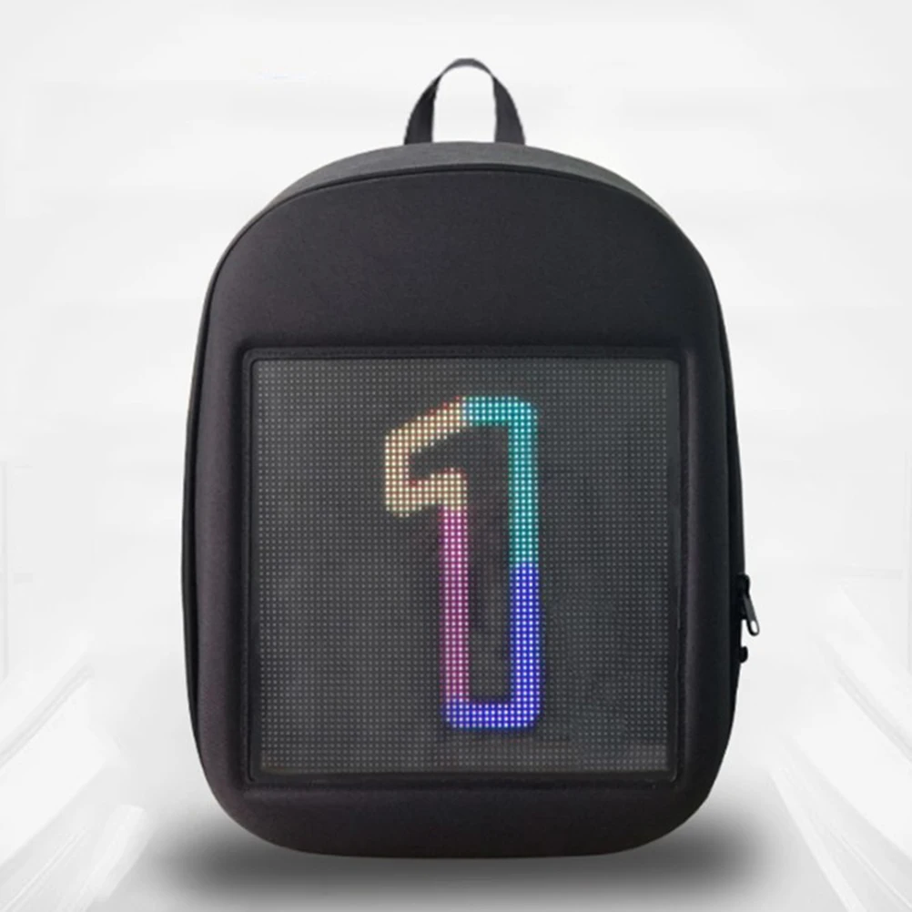 

1 PC Advertising Dynamic LED Backpack Travel Laptop Computer Notebook Holder Outdoor Kiking Backpack Bag for Men Women
