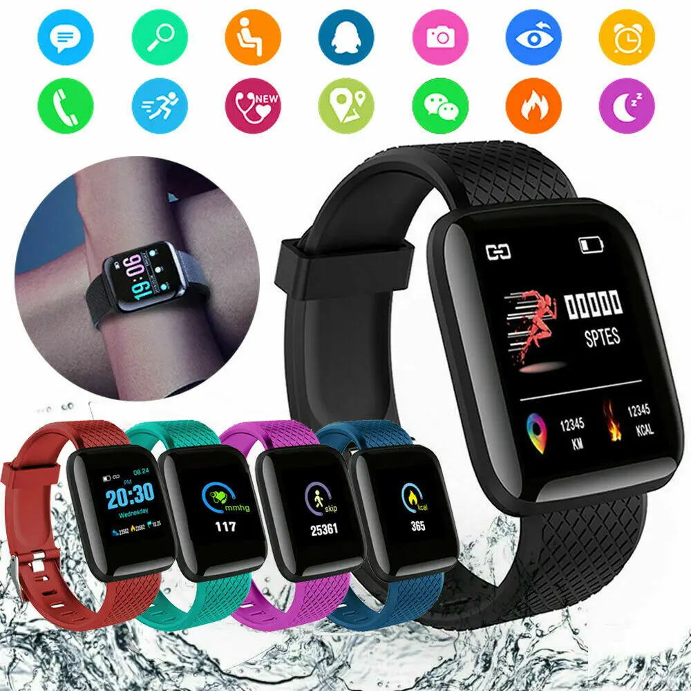 Smart Watch D13 OLED Color Screen Bluetooth IP67 Waterproof Bracelet Fitness Tracker Wearable Sport Smart Watch For Men Women
