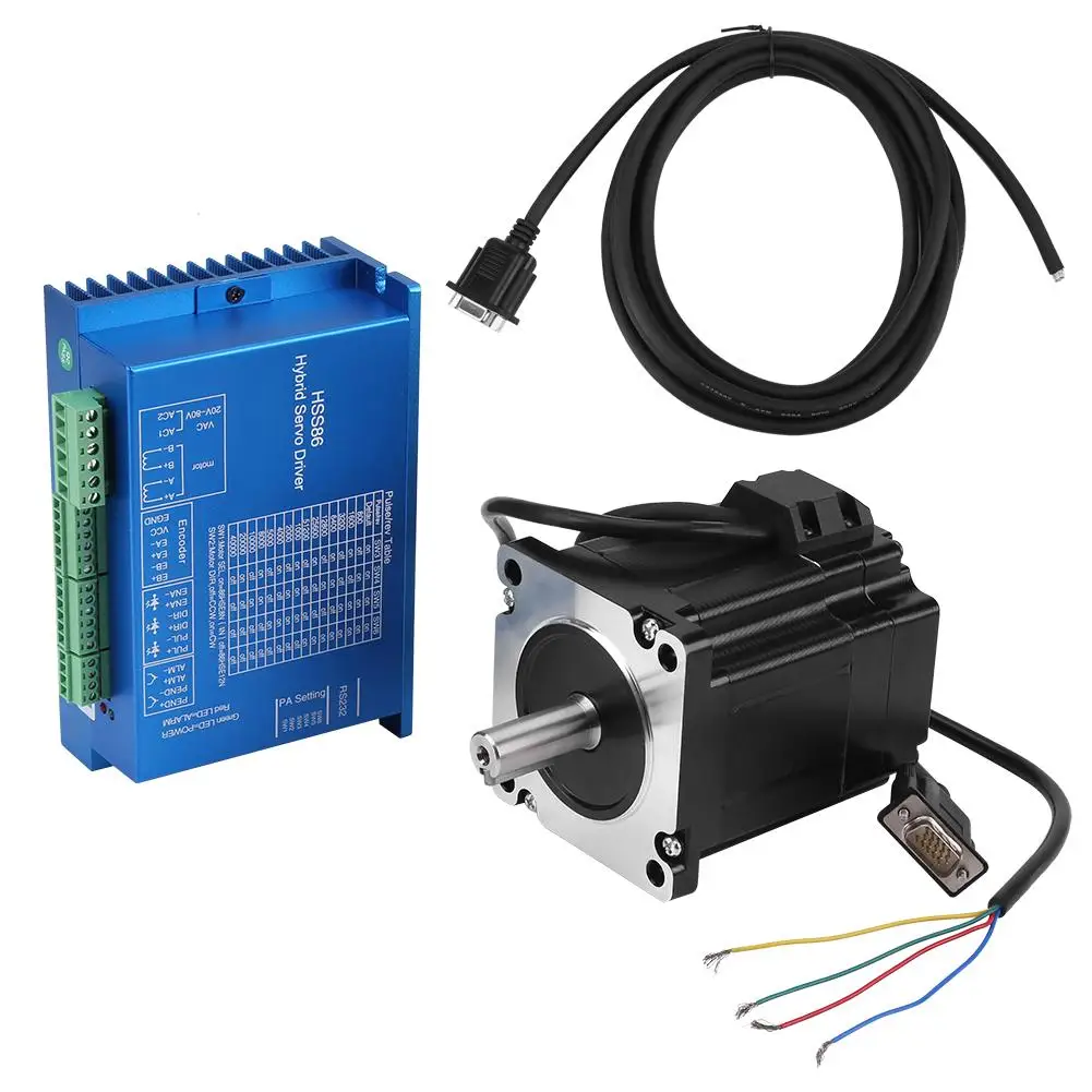 

HSS86 Stepper Motor Driver NEMA34 Closed-Loop High Speed Stepping Servo Motor Driver 4N.M 0~3000RPM Closed-loop Step Motor Drive