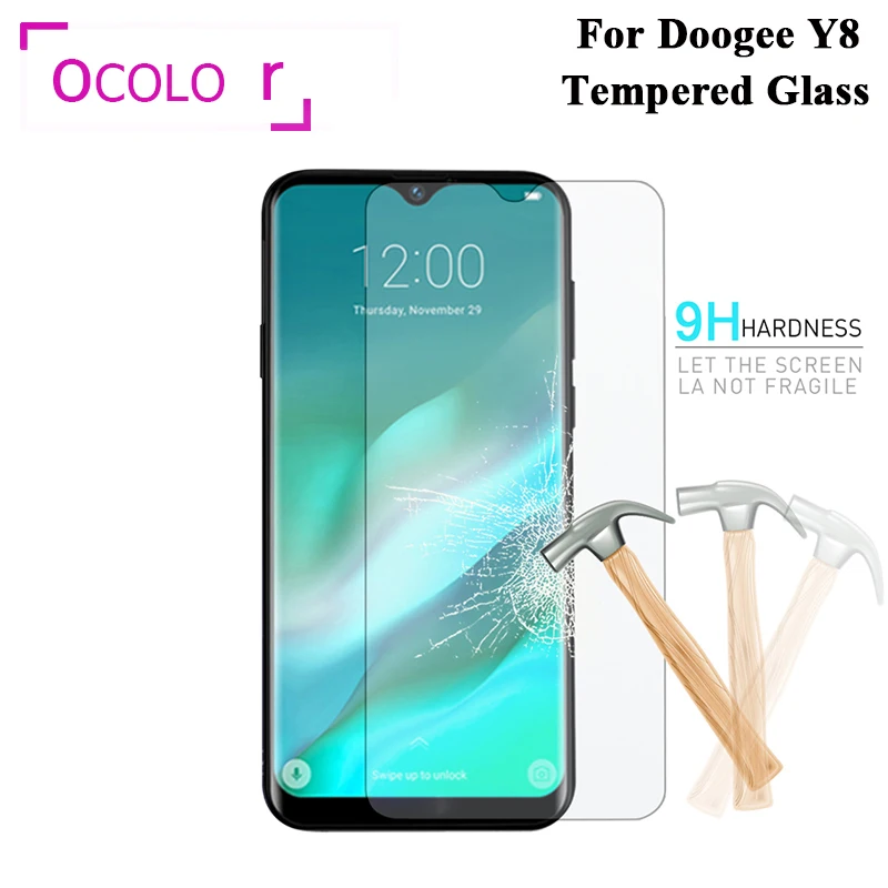 

ocolor For Doogee Y8 Steel Tempered Glass Film Protective Replacement Screen Guard For Doogee Y8 Mobile Phone Accessories