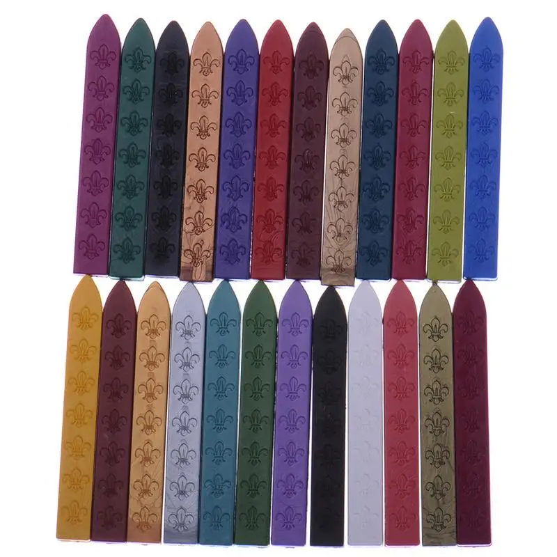 

Sealing Wax Stick Wedding Invitations Decoration Retro Seal Stamps 11*11*90MM Fire Paint Wax Strip Sealing Wax
