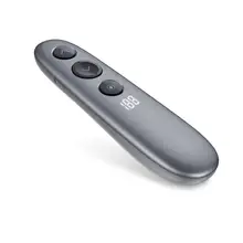 Презентационный пульт дистанционного управления, расширенная цифровая Подсветка увеличена, перезаряжаемый Powerpoint кликер беспроводной Презентер, гиперссылка 2,4 ГГц