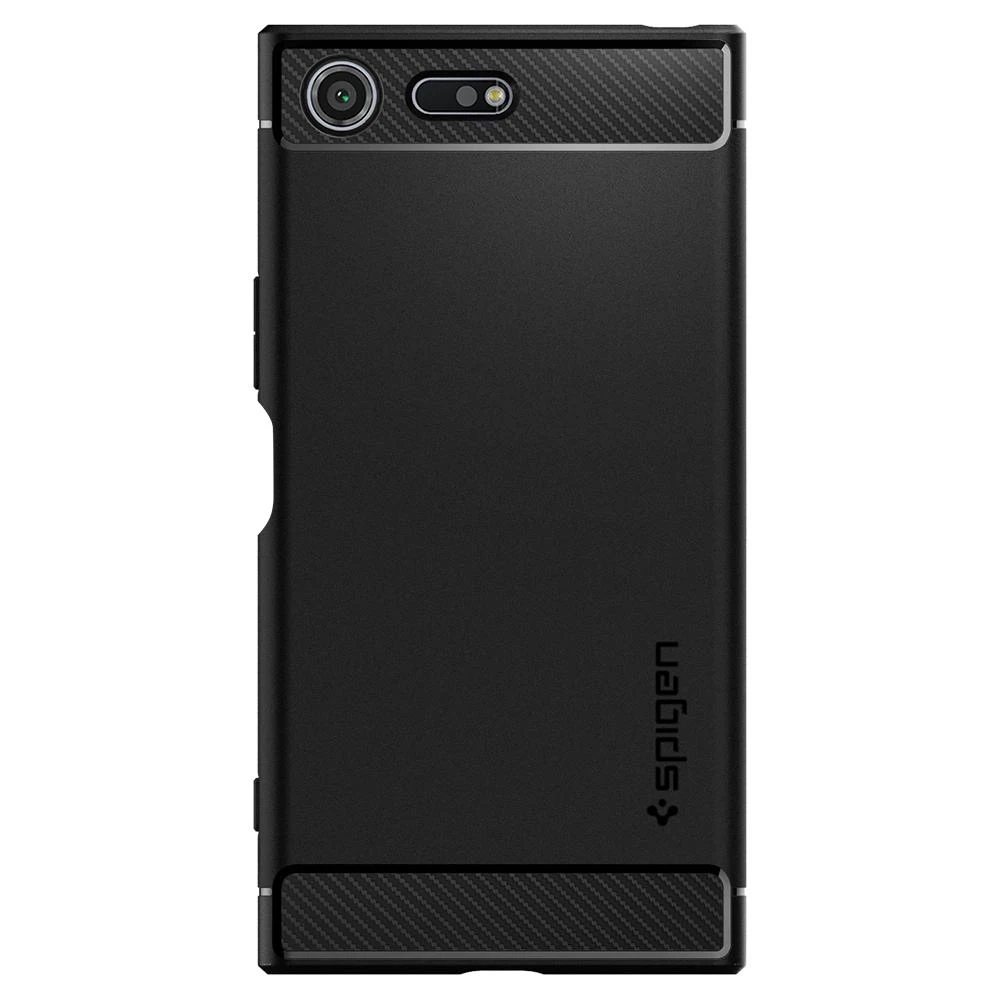 Защитный чехол Spigen Ruggerd Armor black для Sony Xperia XZ Premium|Бамперы| |