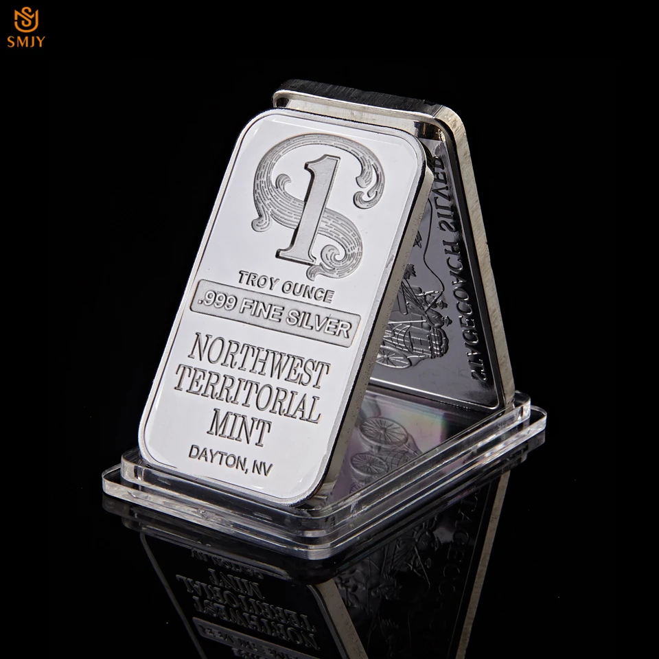 Northwest Territorial Mint Dayton Nv Replica Bullion Bar 1 Troy Ounce 999 Fine Sliver Plated Silver Coin Collection Non Currency Coins Aliexpress Northwest Territorial Mint Dayton Nv