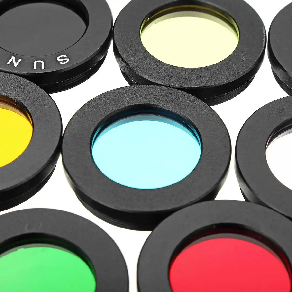 

8pcs 1.25" Astronomical Telescope Filter Kit Filter Nebula Moon Sun Filter Telescope Eyepiece Optical Filter Screw Thread