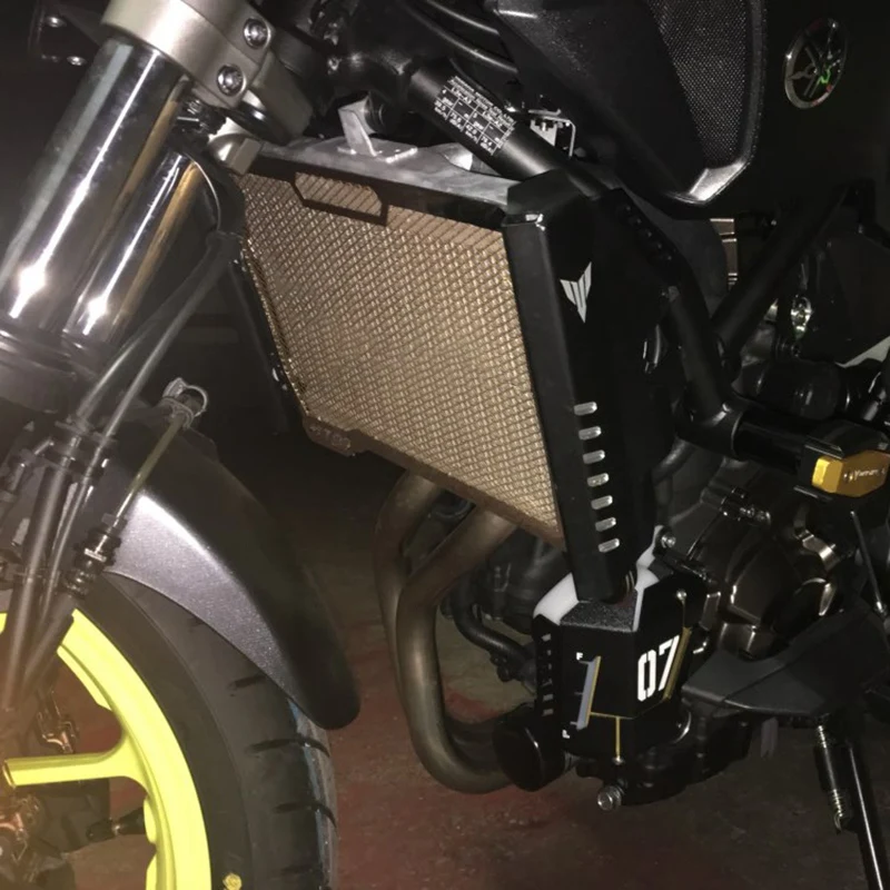 Для Yamaha Mt 07 Mt07 Fz 2017 2016 решетка радиатора боковая крышка защита для Fz07 2014 2015 20|Тенты