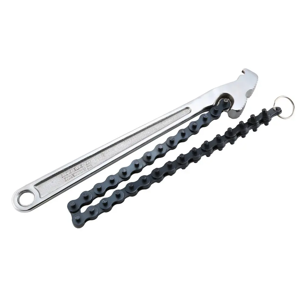 

SHE.K 12" 305mm Ratchet Chain Wrench Cr-V Steel Hand Pipe Tool Repairing Spanner Torque Car Oil Fuel Filters Remover