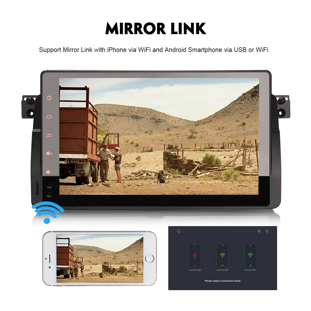 9 &quotAndroid 8 1 Авторадио Sat Nav автомобильный стерео DAB + WiFi 4G OBD Автомобильный GPS