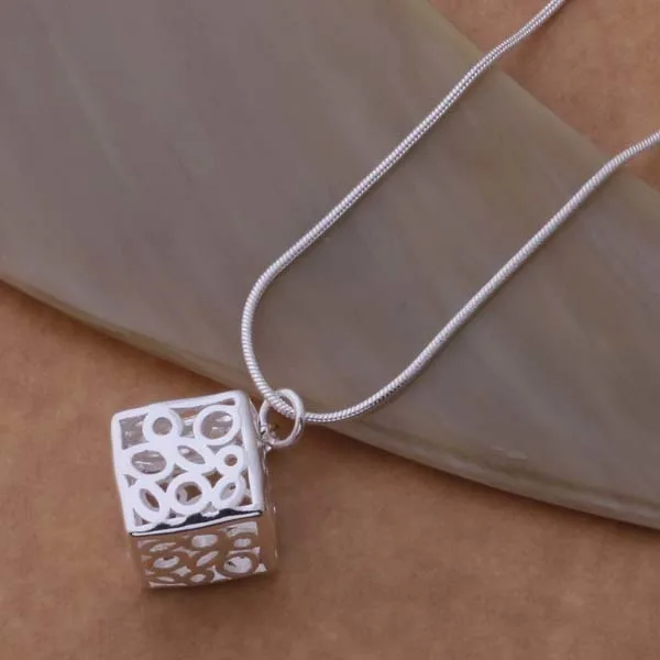 

An696 Hot 925 Sterling Silver Necklace 925 Silver Fashion Jewelry Pendant Stereoscopic /hcsaptza Bheajyla