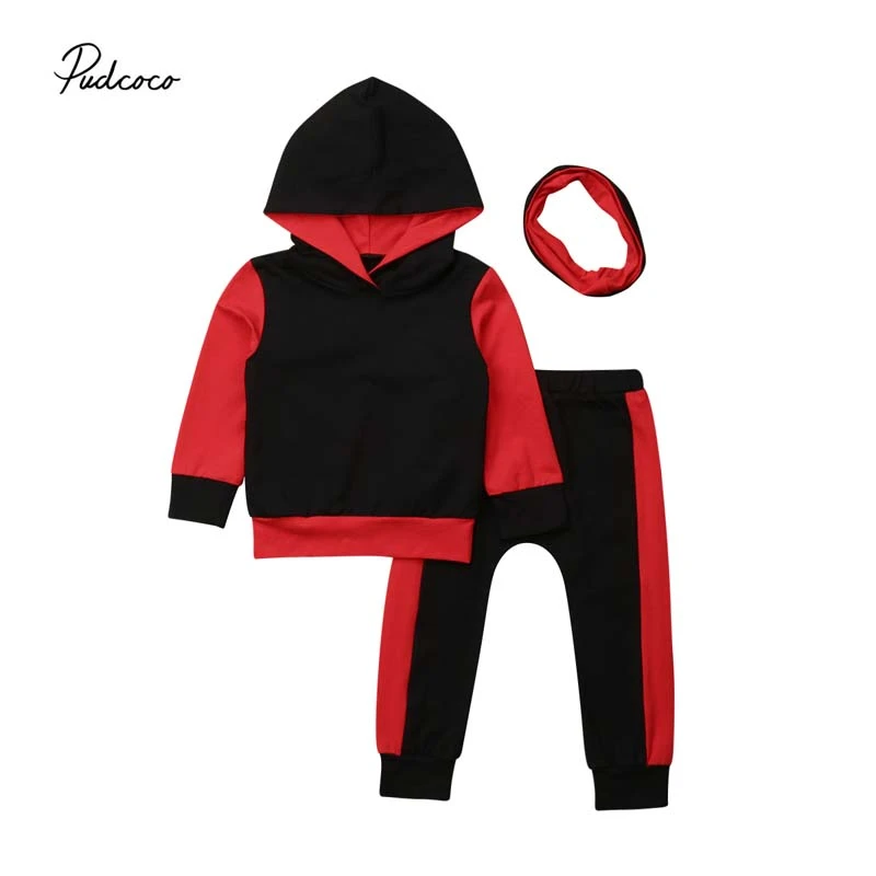 3 Pcs Coo Des Vetements Pour Enfant Enfants Bebe Fille Garcon Tenue Patchwork A Capuche Top Pantalon Long Echarpe Hiver Automne Vetements De Mode Ensemble Aliexpress