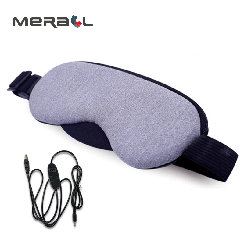 

Mask For Sleep Temperature Control Heat Steam Cotton Relieve Fatigue USB Hot Pads Sleeping Eye Cover Care Blindfold Purple Tool