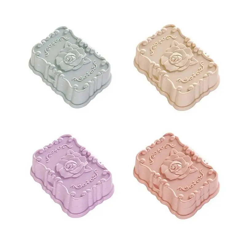 

Rectangular Plastic Storage Box For Bathroom Creative Soap Holder Non-slip Box For Kitchen Box Drainage Container With Lid