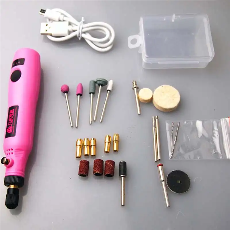 

High Quality 3.6V USB Charging Rotary Tool Kit Variable Speed Electric Grinder Drill Kit with Accessories