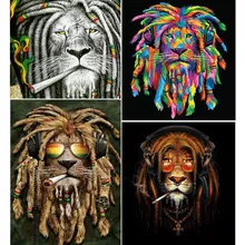 Фото на заказ! Полный Diy Алмазная вышивка Leo Diy Алмазная картина крестиком картина из страз Лев Алмазный сад