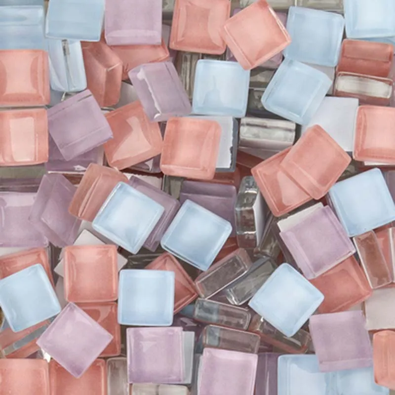 

100/200g Glass Square Mosaic Tiles Tessera DIY Craft Home Decoration Parts New