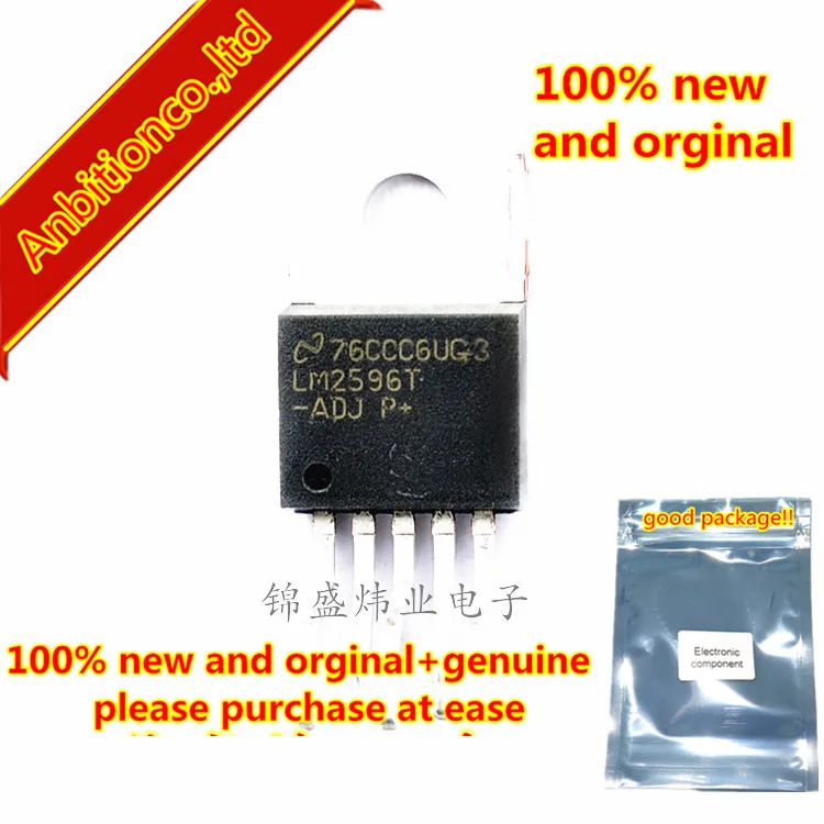 5pcs 100% new and orginal LM2596T-ADJ TO-220 SIMPLE SWITCHER Power Converter 150 kHz 3A Step-Down Voltage in stock | Мобильные