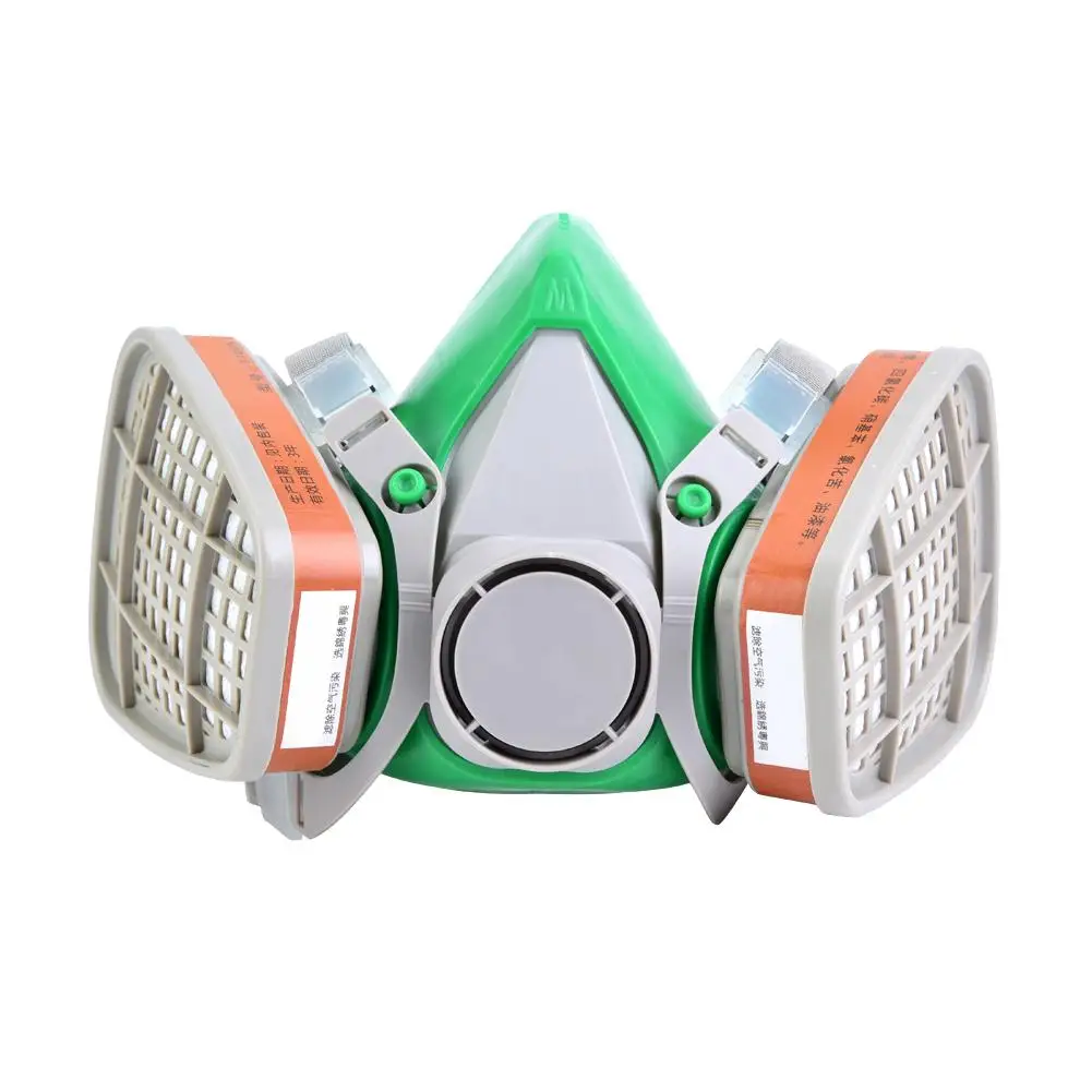 

New Multifunction Half Face Gas Mask Respirator Chemical Gas Mask Safety Dust Proof Filter PM2.5 gas Mask