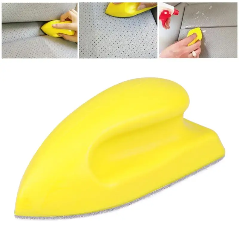 3 шт кожаное сиденье кисть для уборки машины губка инструмент нанометр Чистящая