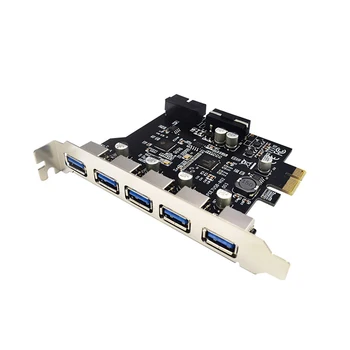 

USB3.0 Expansion Card 5 Ports Adapter Card 19PIN Front NEC Third Generation Master D720201 Dual Chip High Speed Add on Cards