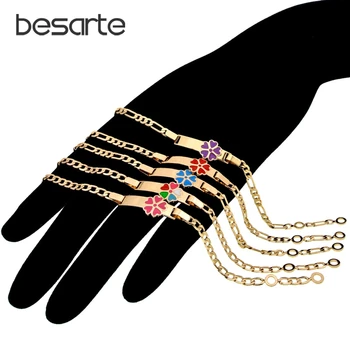 

6PCS/Lot Dropship Colorful Children's Bracelet Gold Kids Jewelry Baby Armband Pulseras Bebe Bracciali Bransoletki Dzieci B0929