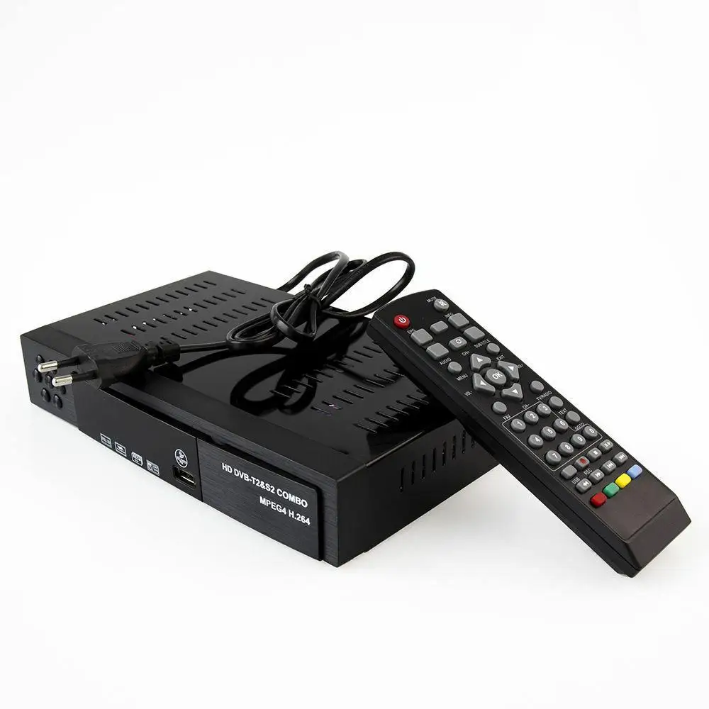 Eas tv ita Умный Цифровой спутниковый ТВ приемник DVB-T2+ DVB-S2 FTA 1080P декодер тюнер MPEG4 EU штекер
