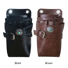 Уход за волосами Инструменты для укладки талии ножницы и расческа для волос сумка кожаная сумка парикмахерский инструмент со съемным поясом