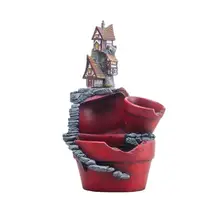 1 шт. замок цветочный горшок мини декоративные Творческий уникальный цветок бассейна горшок полимерный горшок для декора микро пейзаж дома орнамент