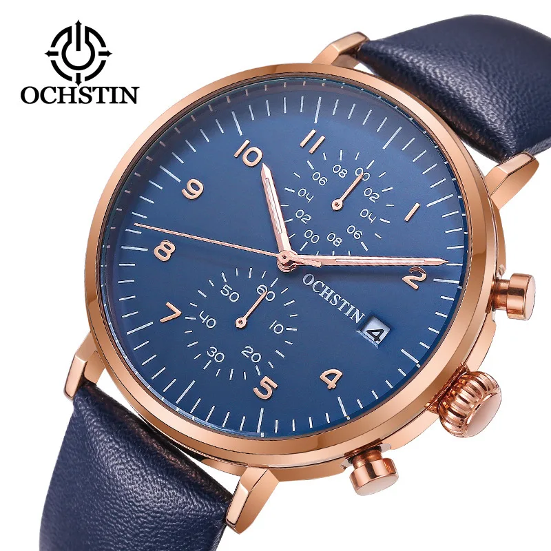 

Men'S Watch Waterproof Ultra-Thin Quartz Fashion Casual Business Watch Belt High-Grade Waterproof Men Watch