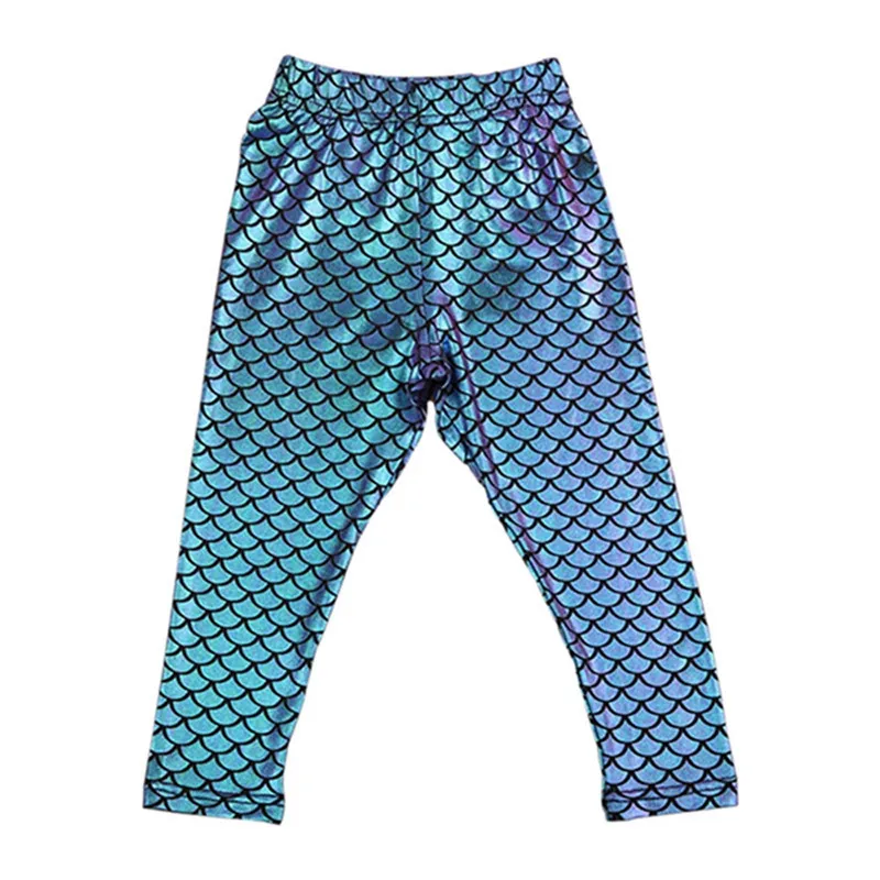 Girls Simulation Mermaid Cute Pants Leggings Colorful Digital Printing Summer Style Child Leggings Trouser Bottoms Girls Simulation Mermaid Cute Pants Leggings Colorful Digital Printing Summer Style Child Leggings Trouser Bottoms
