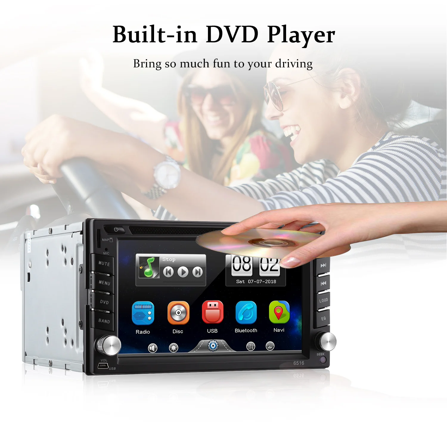 Zeepin 2din автомобильный dvd плеер gps Bluetooth AM FM стерео радио 6 2 &quotHD сенсорный экран