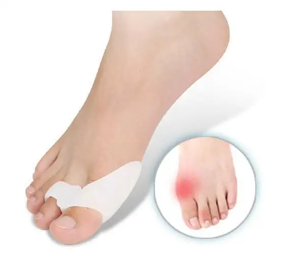 Силиконовый гелевый сепаратор для ног pedicur защита от вальгусной деформации при