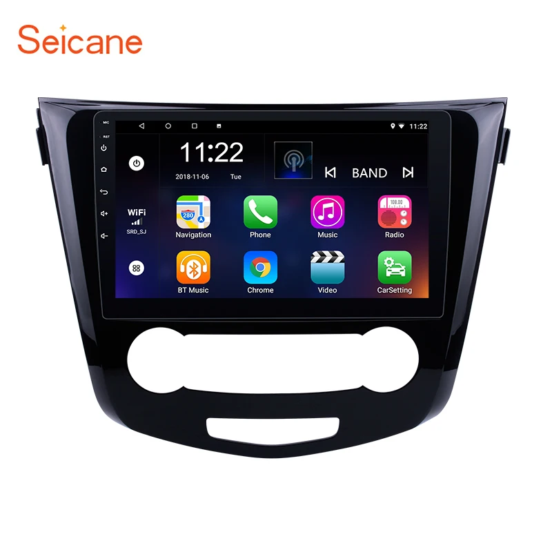 Seicane Android 8 1 HD 1024*600 автомобильное радио GPS Navi 10 дюймов мультимедийный плеер для Nissan