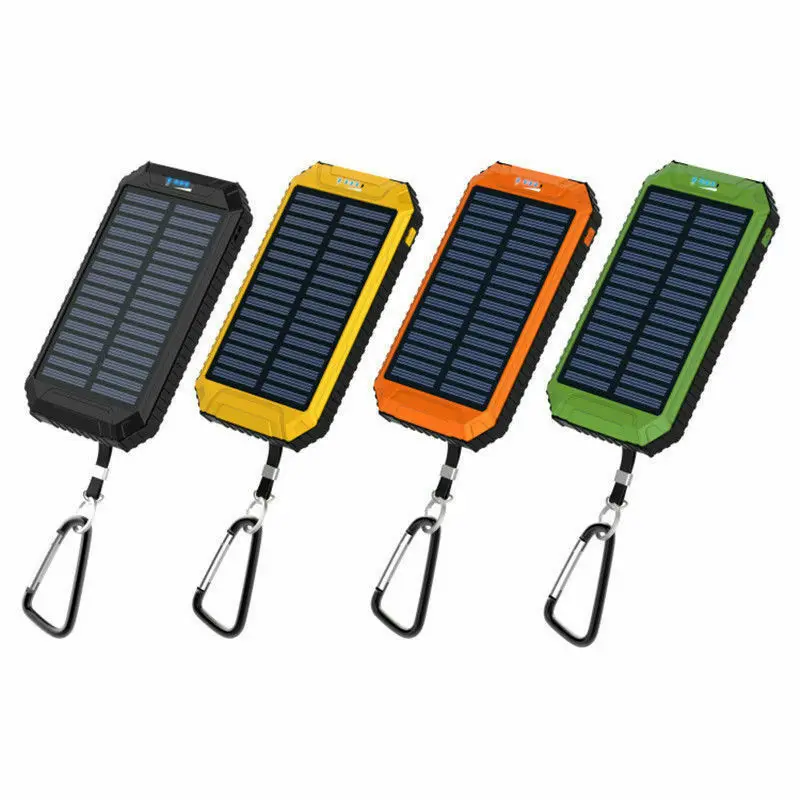 Power bank 500000 mAh Водонепроницаемая двойная USB переносная солнечная батарея зарядное