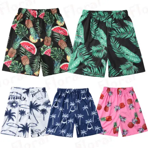Семейные комплекты одежды для мальчиков и мужчин; пляжные шорты с принтом для Отца и Сына; купальный костюм для родителей и детей; купальный костюм; пляжная одежда