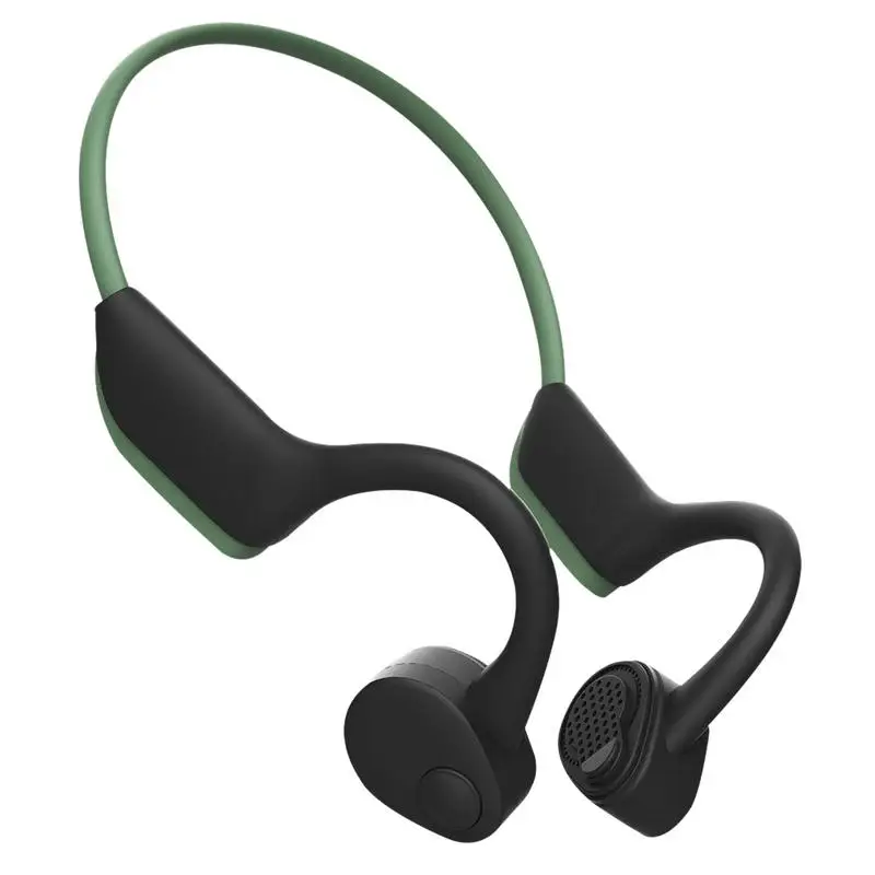 

Bone Conduction Hands-free Bluetooth Sports Headphones Neck-strap Earphones Stereo Sound With For Running Workout Gray Black