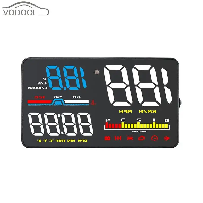

5Inch OBD2 US Overspeed Warning System Car HUD Head Up Display Projector Windshield Auto Car Electronic Voltage Alarm Machine