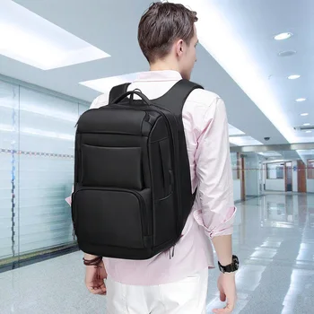 

Men Travel Backpack Large Capacity Teenager Male Back Anti-thief Bag USB Charging 15.6" Laptop Backpack Waterproof Shoulder Bags