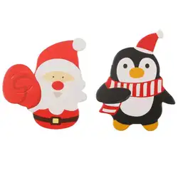 10 шт. Рождество Санта-Клаус/пингвин конфеты держатель карты сладкое приглашение