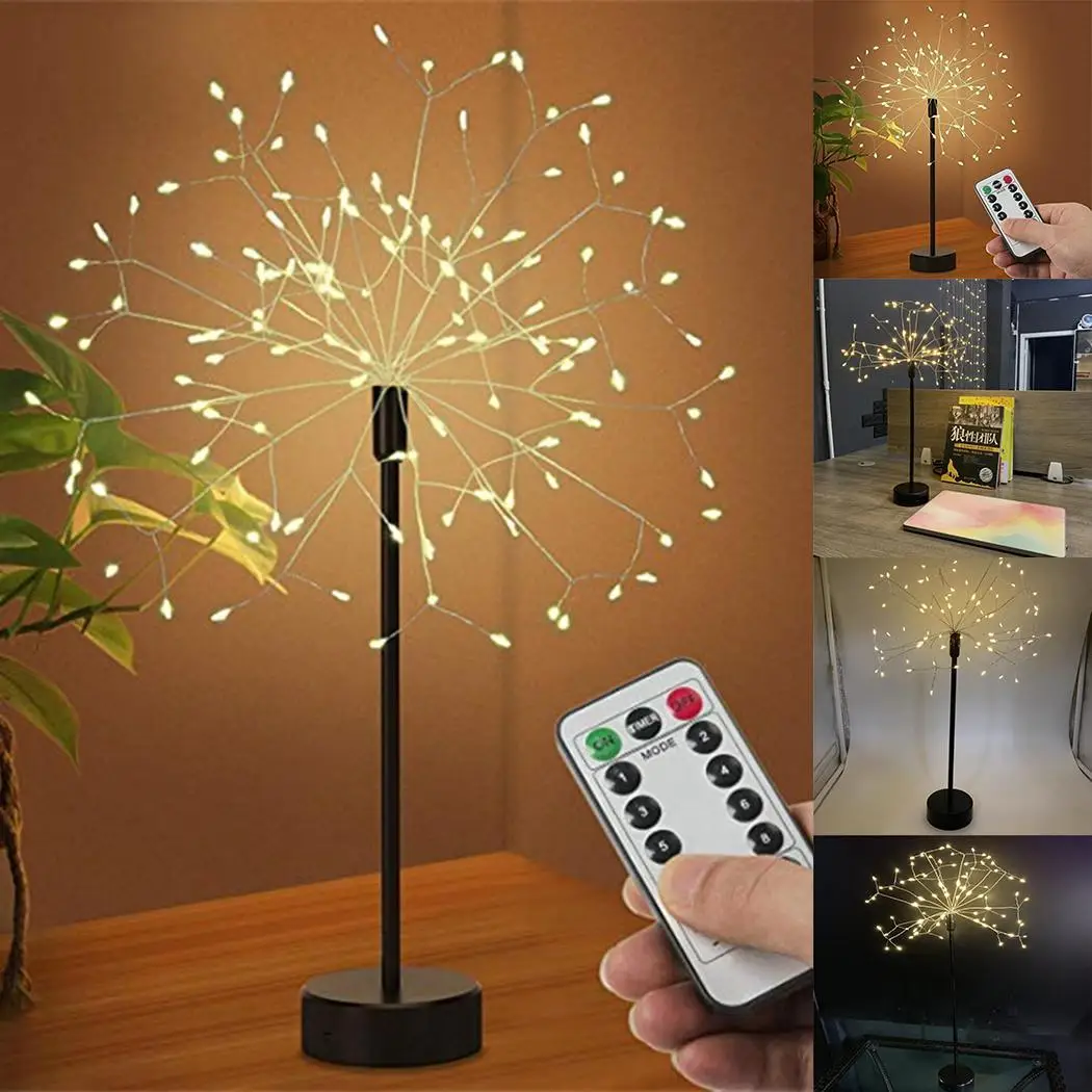 Настольный светодиодный медный провод Fairy Light Indoor Свадебная вечеринка высокая яркость, низкое потребление энергии. Декор лампы