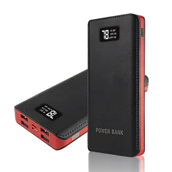 

4 USB 10000mAh Power Bank LED External Backup Battery Charger 4 Charge Ports Power Battery Backup For Phones + 3 in 1 USB Cable