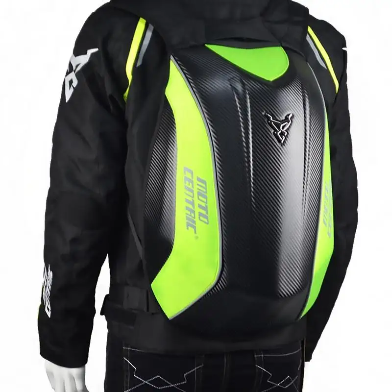

Carbon Fiber Motorcycle Backpack Riding Bag MC Backpack Rider Motorcycle Waterproof Hard Shell Motorcycle Kawasaki Turtle Bag